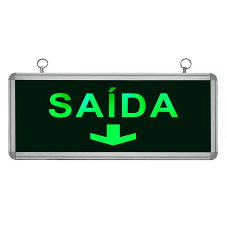 Placa de Sinalização para Saída de LED UN-14 220V - Unik iluminação Menor preço em Placa de Sinalização para Saída de LED UN-14 220V - Unik iluminação