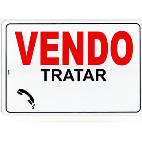Placa de sinalizacao vendo 20x30 look Menor preço em Placa de sinalizacao vendo 20x30 look