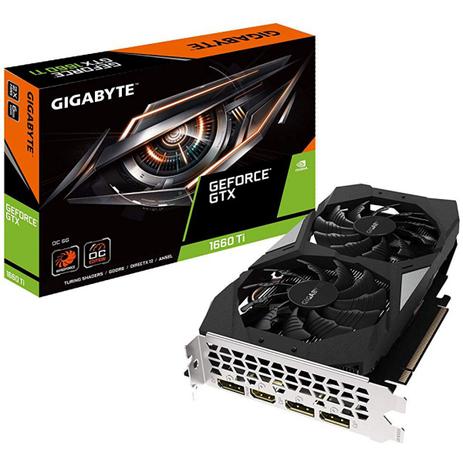 Placa de Vídeo GeForce NVIDIA 6GB OC DDR6 192 Bits GTX 1660 TI Gigabyte Menor preço em Placa de Vídeo GeForce NVIDIA 6GB OC DDR6 192 Bits GTX 1660 TI Gigabyte