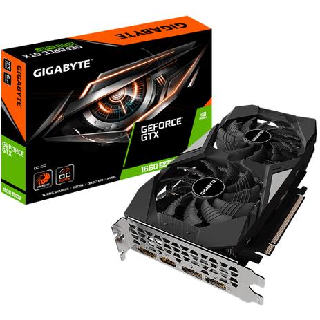Placa de Vídeo Gigabyte GTX 1660 Super OC NVIDIA Geforce 6G, GDDR6 - GV-N166SOC-6GD Menor preço em Placa de Vídeo Gigabyte GTX 1660 Super OC NVIDIA Geforce 6G, GDDR6 - GV-N166SOC-6GD