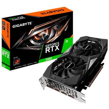 Placa de Vídeo Gigabyte NVIDIA GeForce RTX 2060 6GB GDDR6 Menor preço em Placa de Vídeo Gigabyte NVIDIA GeForce RTX 2060 6GB GDDR6