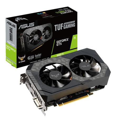 Menor preço em Placa de video nvidia geforce asus gtx 1660ti oc 6gb -192 bits - tuf-gtx1660ti-o6g-gaming