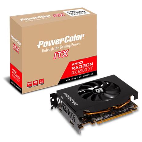 Placa de Vídeo Power Color AMD Radeon RX 6500 XT ITX, 4GB GDDR6, Ray Tracing - AXRX 6500 XT 4GBD6-DH Menor preço em Placa de Vídeo Power Color AMD Radeon RX 6500 XT ITX, 4GB GDDR6, Ray Tracing - AXRX 6500 XT 4GBD6-DH