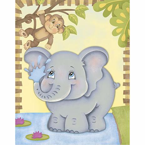Placa Decorativa 3D Litoarte DHPM5-202 24x19cm Elefante e Macaco é boa?