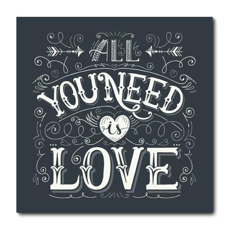 Placa Decorativa - All You Need is Love - 1412plmk - Allodi Menor preço em Placa Decorativa - All You Need is Love - 1412plmk - Allodi