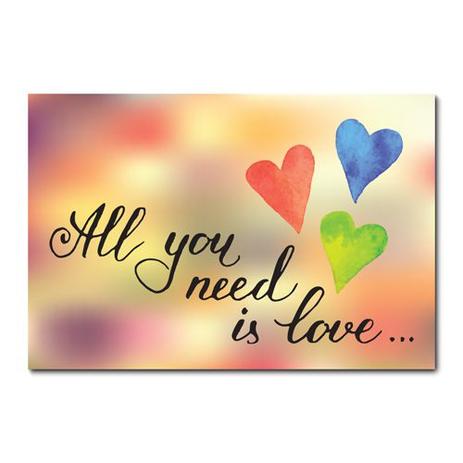 Placa Decorativa - All You Need is Love - 1457plmk - Allodi Menor preço em Placa Decorativa - All You Need is Love - 1457plmk - Allodi