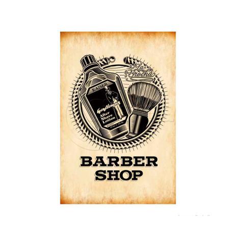 Placa decorativa Barber Shop 20x30cm Infinity é boa?