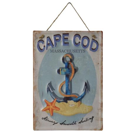 Placa Decorativa Beach Cape Em Ferro L28Xp0,05Xa40Cm - 24206 - L hermitage Menor preço em Placa Decorativa Beach Cape Em Ferro L28Xp0,05Xa40Cm - 24206 - L hermitage