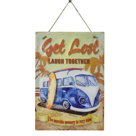 Placa Decorativa Beach Trip Em Ferro L28Xp0,05Xa40Cm - 24209 - L hermitage Menor preço em Placa Decorativa Beach Trip Em Ferro L28Xp0,05Xa40Cm - 24209 - L hermitage