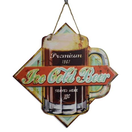 Placa Decorativa Beer Ice Em Ferro L24,5Xp0,05Xa25,5Cm - 24232 - L hermitage Menor preço em Placa Decorativa Beer Ice Em Ferro L24,5Xp0,05Xa25,5Cm - 24232 - L hermitage