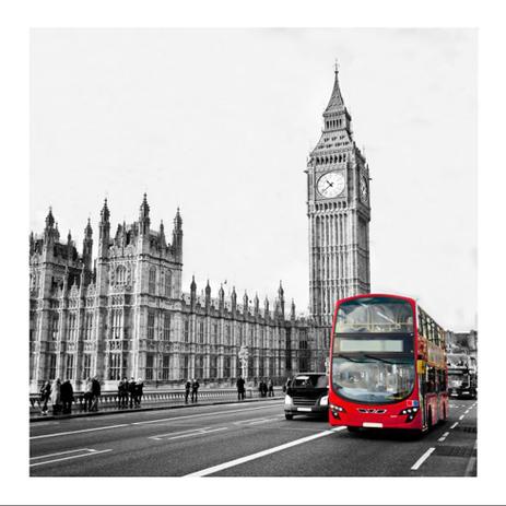 Placa decorativa Big Ben 25x25 cm Preto - Kapos Menor preço em Placa decorativa Big Ben 25x25 cm Preto - Kapos