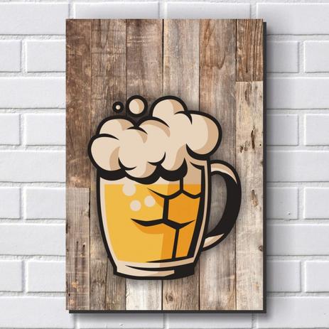 Menor preço em Placa Decorativa - Boteco - Cerveja P638 - R+ adesivos