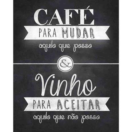 Placa Decorativa Café Vinho 24x19cm DHPM-186 - Litoarte Menor preço em Placa Decorativa Café Vinho 24x19cm DHPM-186 - Litoarte