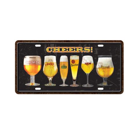 Placa Decorativa Carro - Cheers 6 Tacas - cod. 5268 - Cia. laser é boa?
