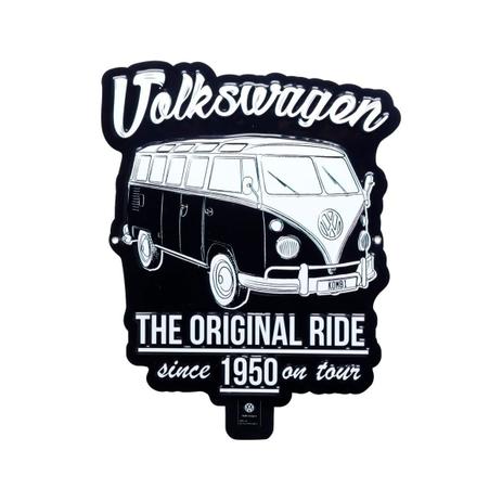 Placa Decorativa de Alumínio Recorte Kombi Preta Volkswagen - Urban Menor preço em Placa Decorativa de Alumínio Recorte Kombi Preta Volkswagen - Urban