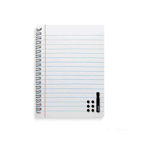 Placa decorativa de lembretes Caderno vertical branco Geguton Menor preço em Placa decorativa de lembretes Caderno vertical branco Geguton
