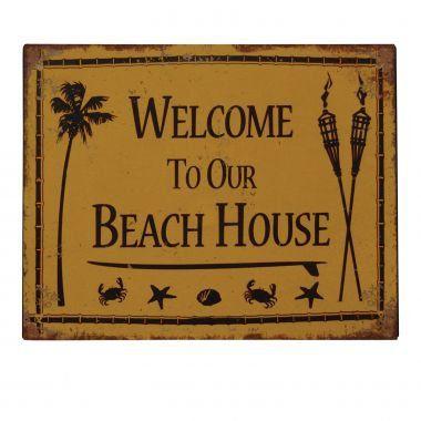 Placa decorativa de metal 20cm x 25cm - Btc decor é boa?