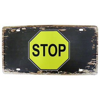 Placa Decorativa de Metal Alto-Relevo Vintage Retro Stop (93172) - Yan Menor preço em Placa Decorativa de Metal Alto-Relevo Vintage Retro Stop (93172) - Yan