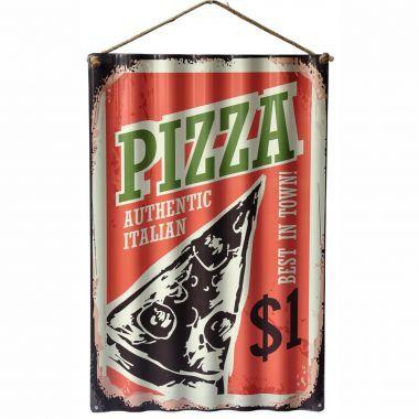 Placa decorativa de metal ondulado pizza 40cm x 30cm x 0,6cm - Btc decor é ruim? Placa decorativa de metal ondulado pizza 40cm x 30cm x 0,6cm - Btc decor é boa?