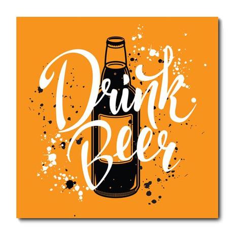 Placa Decorativa - Drink Beer - 2070plmk - Allodi Menor preço em Placa Decorativa - Drink Beer - 2070plmk - Allodi