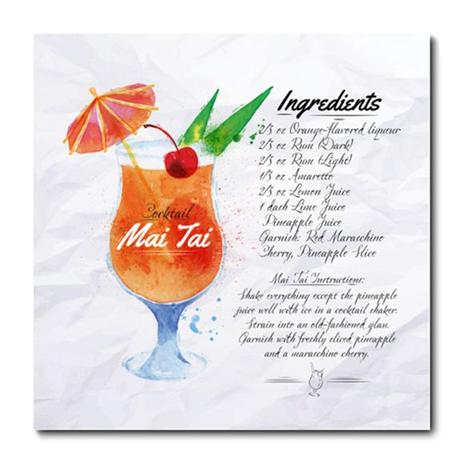 Placa Decorativa - Drink Mai Tai - 0936plmk - Allodi Menor preço em Placa Decorativa - Drink Mai Tai - 0936plmk - Allodi
