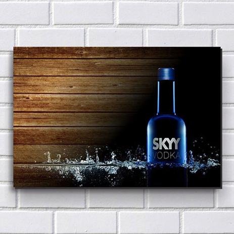 Placa Decorativa em MDF com 20x30cm - Modelo P243 - Vodka Skyy - R+ adesivos Menor preço em Placa Decorativa em MDF com 20x30cm - Modelo P243 - Vodka Skyy - R+ adesivos