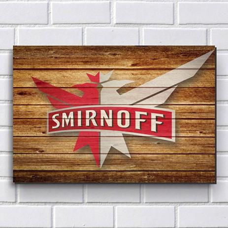 Placa Decorativa em MDF com 20x30cm - Modelo P244 - Vodka Smirnoff - R+ adesivos Menor preço em Placa Decorativa em MDF com 20x30cm - Modelo P244 - Vodka Smirnoff - R+ adesivos