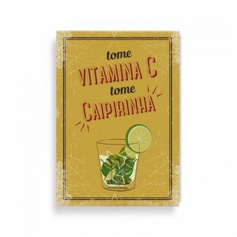 Placa Decorativa Em Metal Quadro Vitamina C - Geguton Menor preço em Placa Decorativa Em Metal Quadro Vitamina C - Geguton