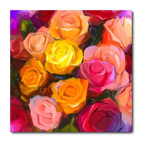 Placa Decorativa - Flores - Pintura - 1059plmk - Allodi Menor preço em Placa Decorativa - Flores - Pintura - 1059plmk - Allodi