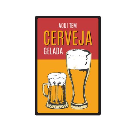 Placa Decorativa - Frases - Aqui Tem Cerveja - cod. 5366 - Cia. laser Menor preço em Placa Decorativa - Frases - Aqui Tem Cerveja - cod. 5366 - Cia. laser