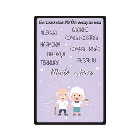 Placa Decorativa - Frases - Casa dos Avos - cod. 5357 - Cia. laser Menor preço em Placa Decorativa - Frases - Casa dos Avos - cod. 5357 - Cia. laser