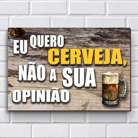 Placa Decorativa - Frases de Boteco - Cerveja P642 - R+ adesivos Menor preço em Placa Decorativa - Frases de Boteco - Cerveja P642 - R+ adesivos