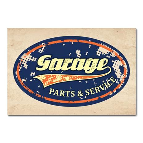 Placa Decorativa - Garagem - Vintage - 0876plmk - Allodi Menor preço em Placa Decorativa - Garagem - Vintage - 0876plmk - Allodi
