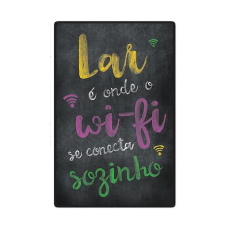 Placa Decorativa Grande - Frases - WiFi - cod. 5218 - Cia. laser Menor preço em Placa Decorativa Grande - Frases - WiFi - cod. 5218 - Cia. laser