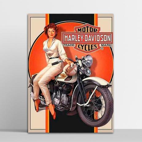 Placa Decorativa Harley Davidson 2 20X30Cm - Artplex Menor preço em Placa Decorativa Harley Davidson 2 20X30Cm - Artplex