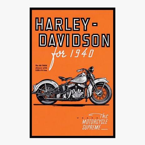Placa Decorativa - Harley Davidson - cod. 5053 - Cia. laser Menor preço em Placa Decorativa - Harley Davidson - cod. 5053 - Cia. laser
