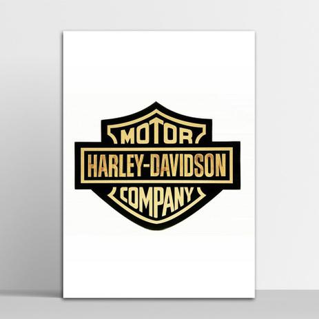 Placa Decorativa Harley Davidson Escudo 2 30X40Cm - Artplex Menor preço em Placa Decorativa Harley Davidson Escudo 2 30X40Cm - Artplex