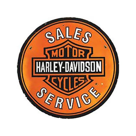 Placa Decorativa Harley-Davidson Redonda - All classics Menor preço em Placa Decorativa Harley-Davidson Redonda - All classics