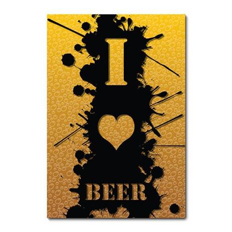Placa Decorativa - I Love Beer - 1411plmk - Allodi Menor preço em Placa Decorativa - I Love Beer - 1411plmk - Allodi