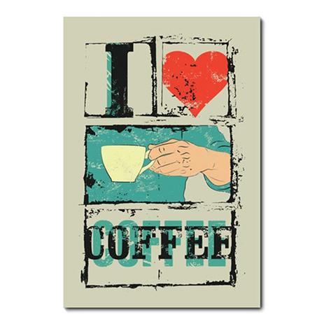 Placa Decorativa - I Love Coffee - 0765plmk - Allodi Menor preço em Placa Decorativa - I Love Coffee - 0765plmk - Allodi