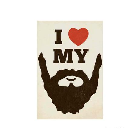 Placa decorativa I Love My Beard 20x30cm Infinity é boa?