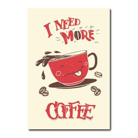 Placa Decorativa - I Need More Coffee - 1572plmk - Allodi Menor preço em Placa Decorativa - I Need More Coffee - 1572plmk - Allodi