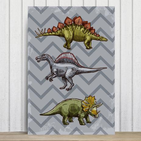 Placa Decorativa Infantil Dinossauro Jurassic Cinza 30x40cm - Quartinhos é ruim? Placa Decorativa Infantil Dinossauro Jurassic Cinza 30x40cm - Quartinhos é boa?