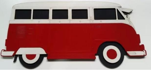 Placa Decorativa Kombi Vermelha Em Mdf Tamanho 31,5 X 15,5 - Mundo do militar Menor preço em Placa Decorativa Kombi Vermelha Em Mdf Tamanho 31,5 X 15,5 - Mundo do militar