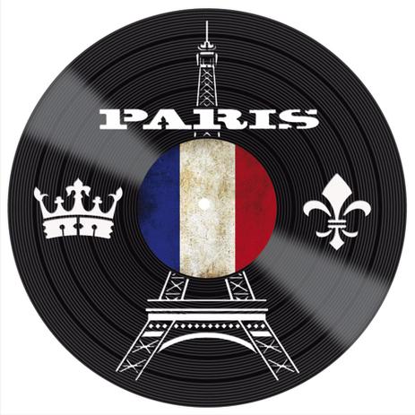 Menor preço em Placa Decorativa Litocart LPDV-016 30x30cm Disco Vinil Paris