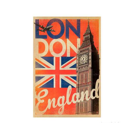 Placa decorativa London I 20x30cm Infinity Menor preço em Placa decorativa London I 20x30cm Infinity