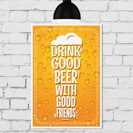Placa Decorativa MDF Cerveja com Amigos - Quartinhos Menor preço em Placa Decorativa MDF Cerveja com Amigos - Quartinhos
