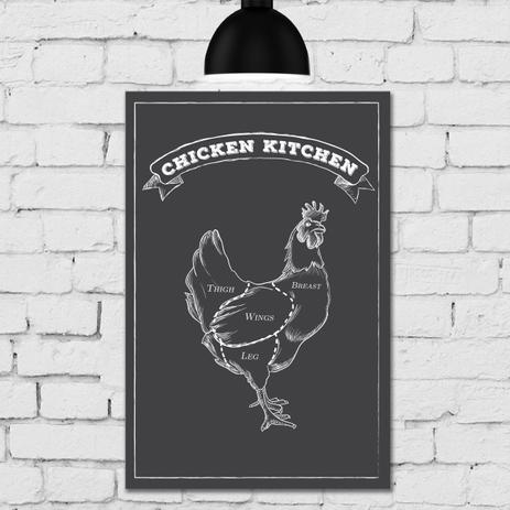 Placa Decorativa MDF Churrasco Cortes de Galinha 30x40 - Quartinhos Menor preço em Placa Decorativa MDF Churrasco Cortes de Galinha 30x40 - Quartinhos