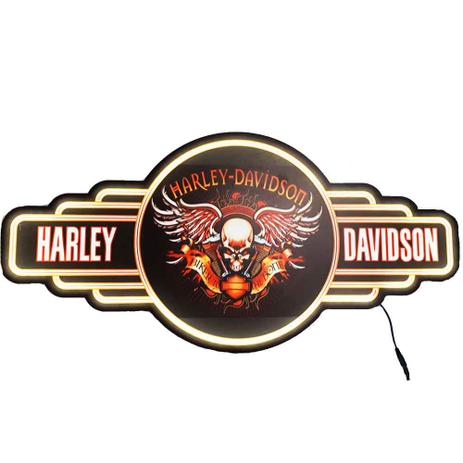 Placa Decorativa Mdf Com Led Harley Davidson - Versare anos dourados Menor preço em Placa Decorativa Mdf Com Led Harley Davidson - Versare anos dourados