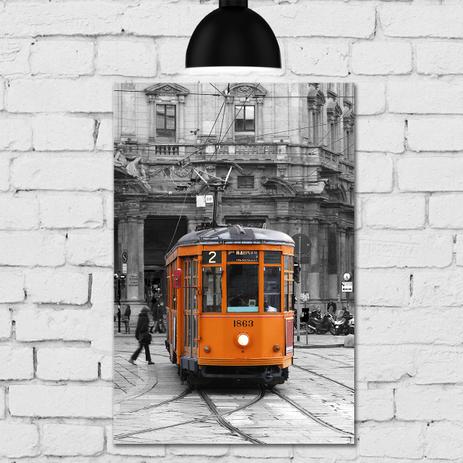 Placa Decorativa MDF Foto Bonde Itália - Quartinhos Menor preço em Placa Decorativa MDF Foto Bonde Itália - Quartinhos